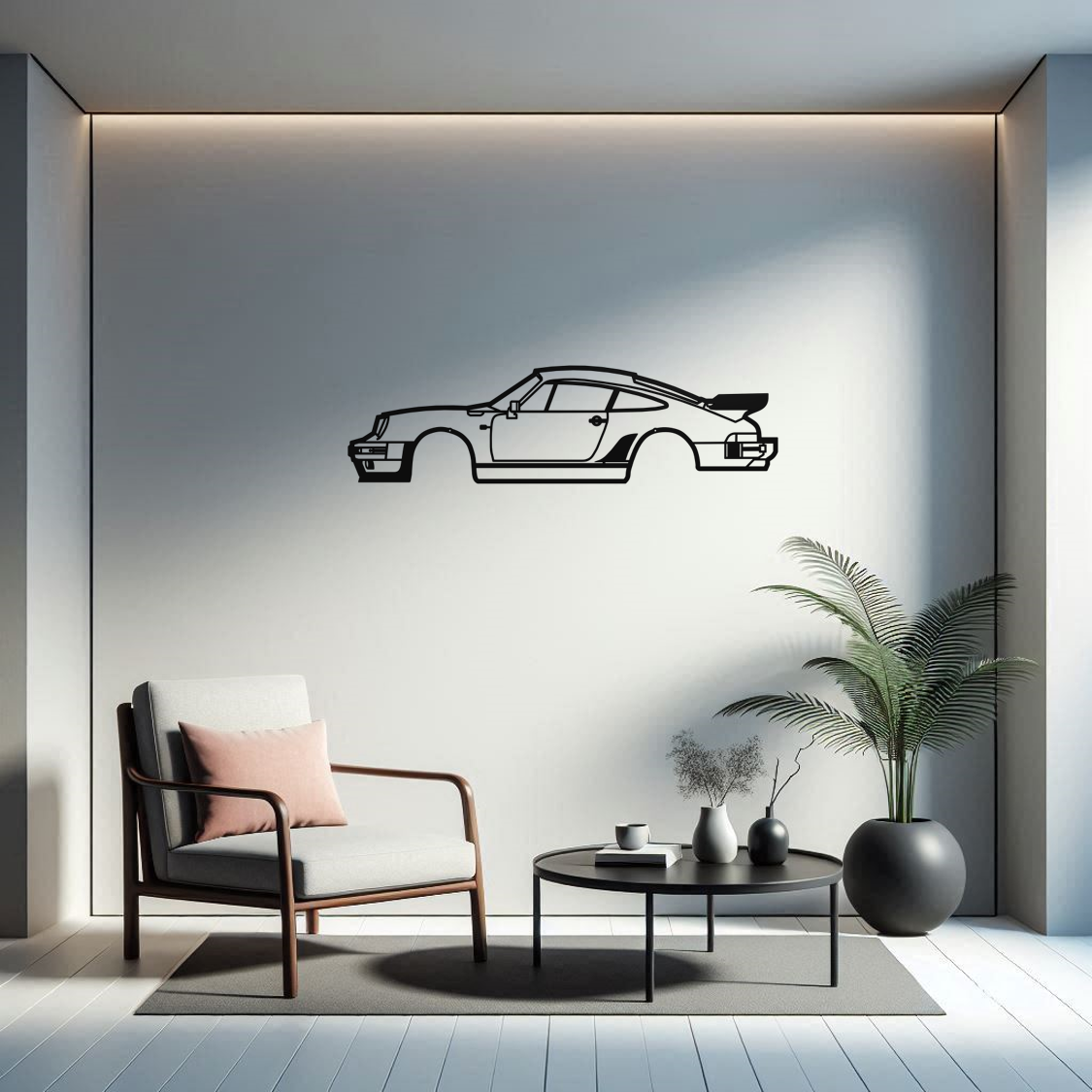 Porsche 911 930 Metal Wall Art Sun Room Scene