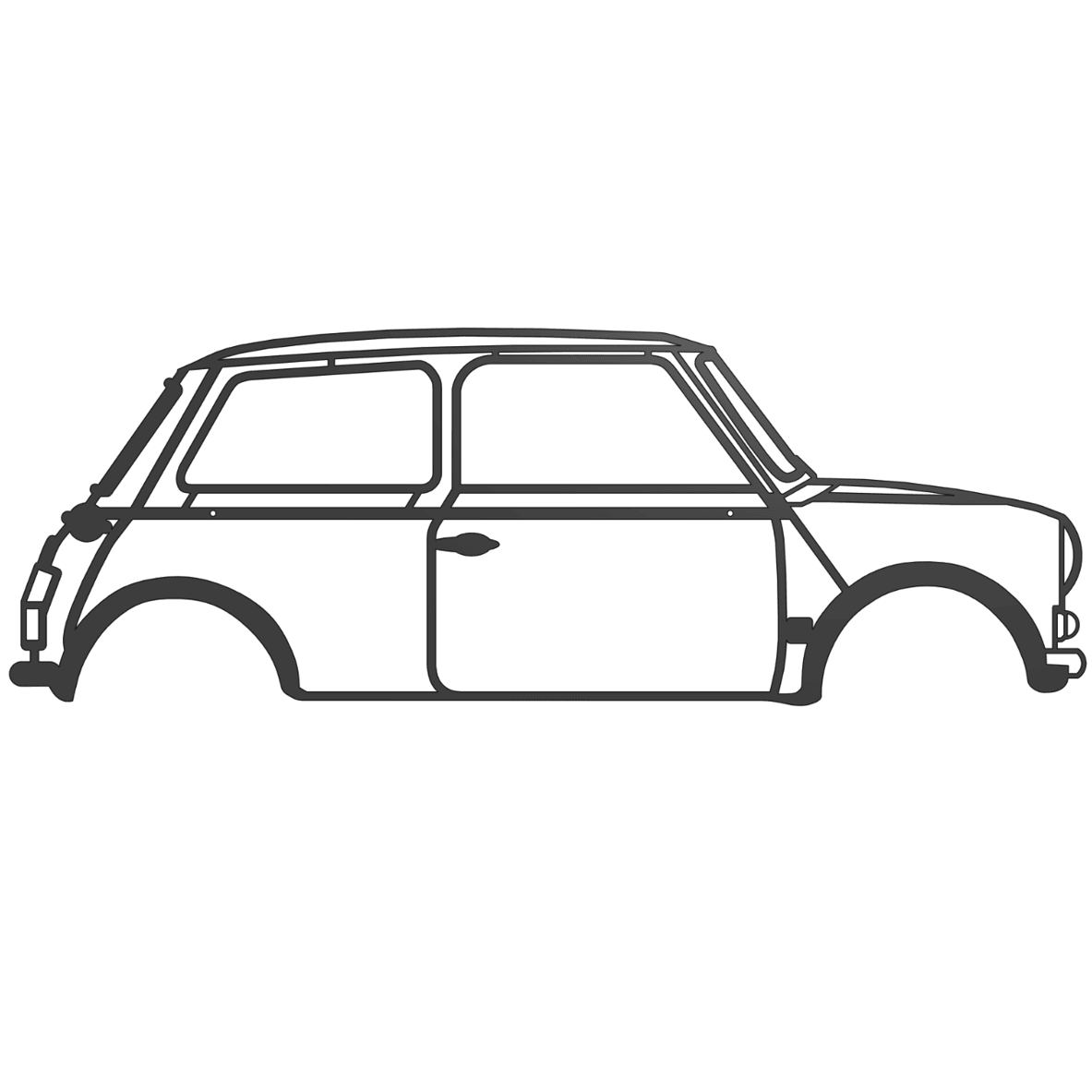 Steel Canvas Co - Matte Black Classic Mini Wall Art